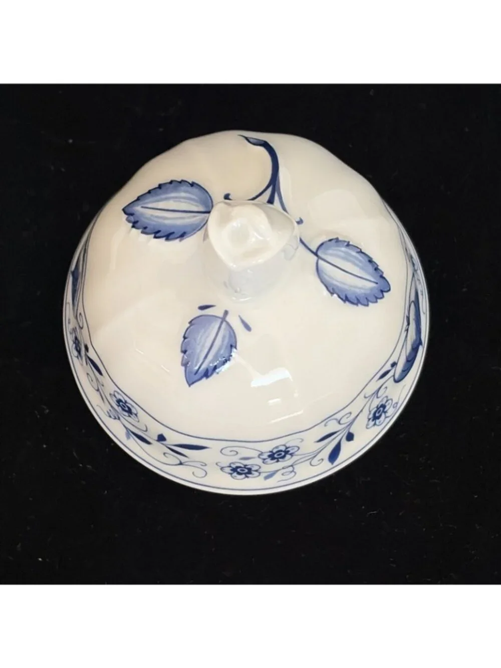 Vintage Retsch Bavaria Germany Blue Onion Porcelain Tea Coffee Pot Lid 9.5in